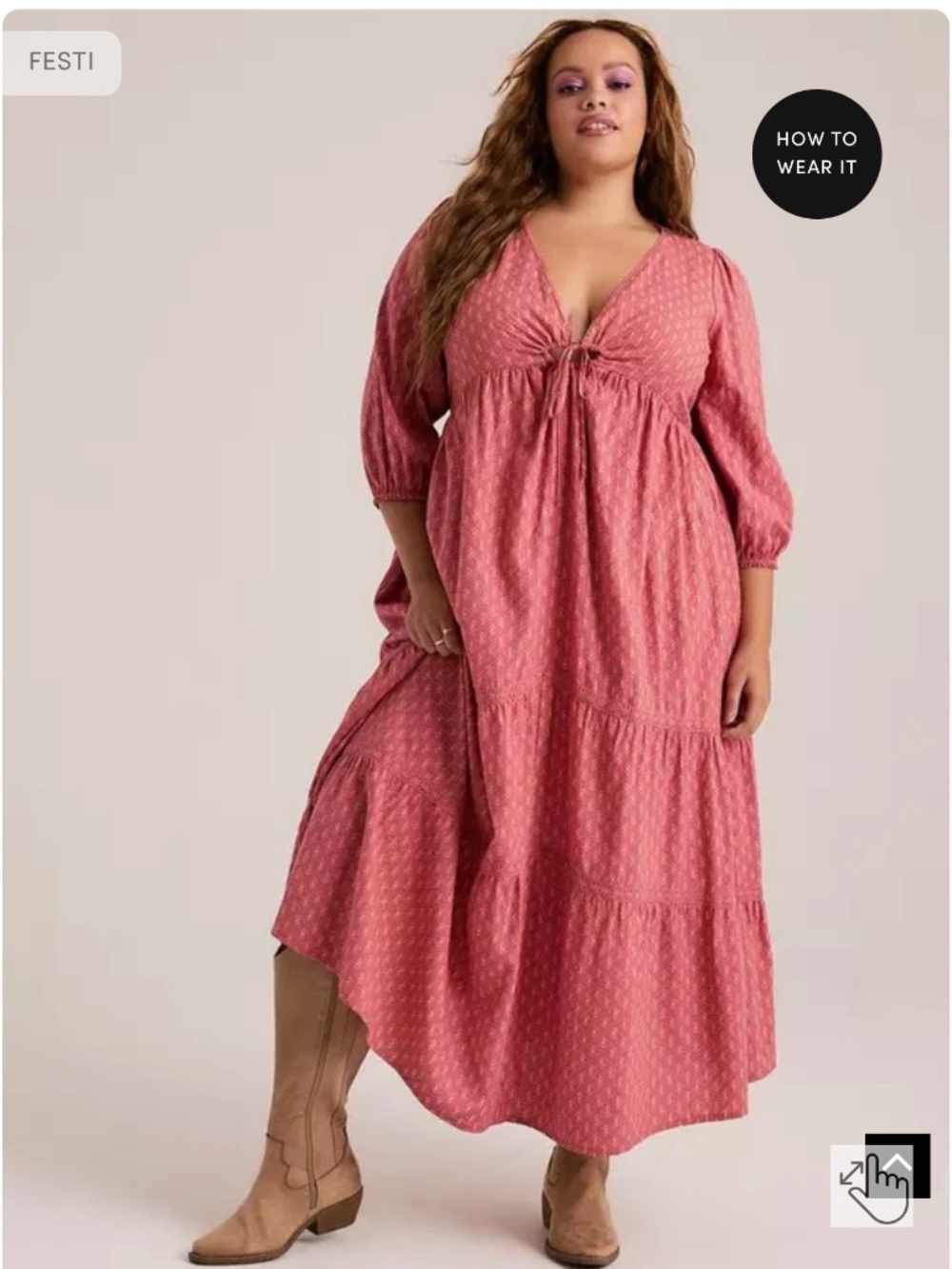 Torrid pink maxi dress
